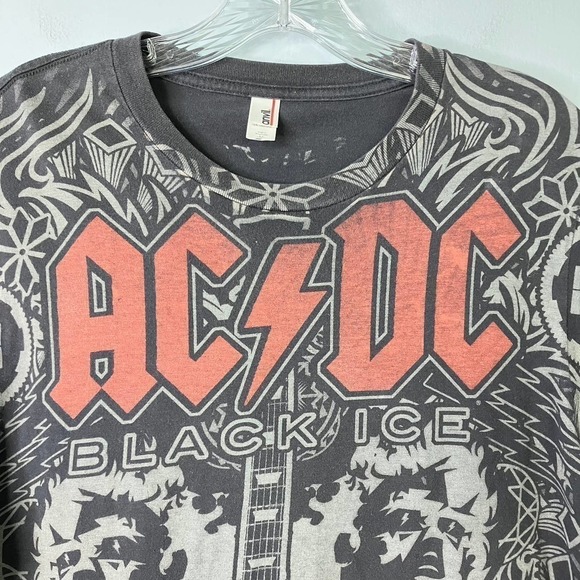 Ac/dc 2008 Black Ice Tour Band Concert Graphic T-Shirt Unisex Size M Rock - Picture 2 of 15